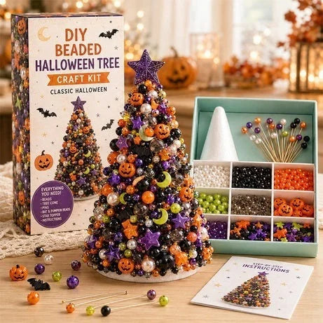 DIY Beaded Holiday Tree Kit | Christmas & Halloween Styles