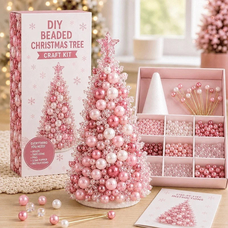 DIY Beaded Holiday Tree Kit | Christmas & Halloween Styles