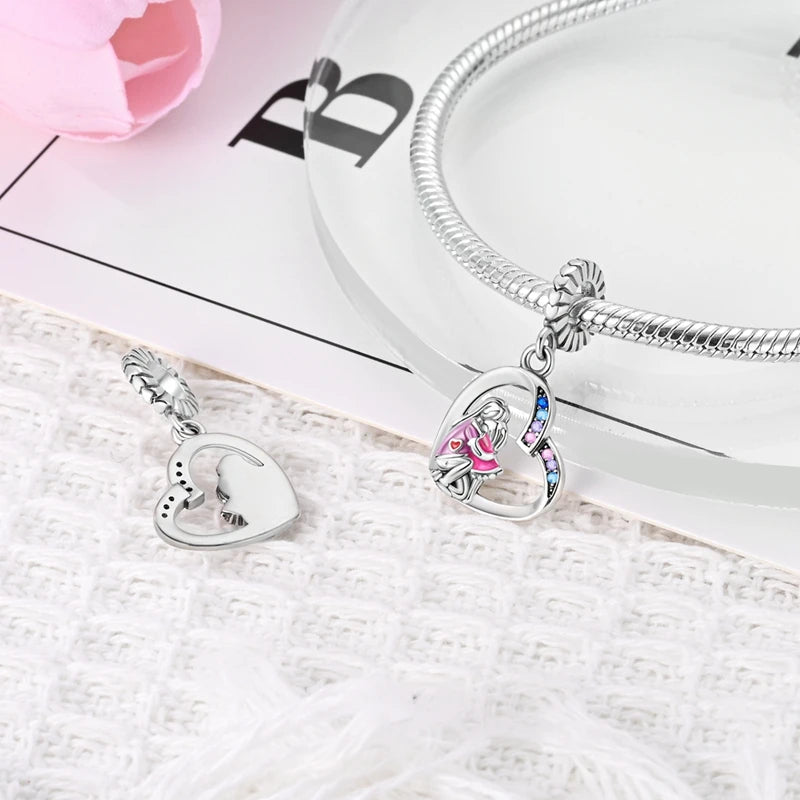 925 Sterling Silver Charm Pendant | Hearts, Bows, Butterflies & More