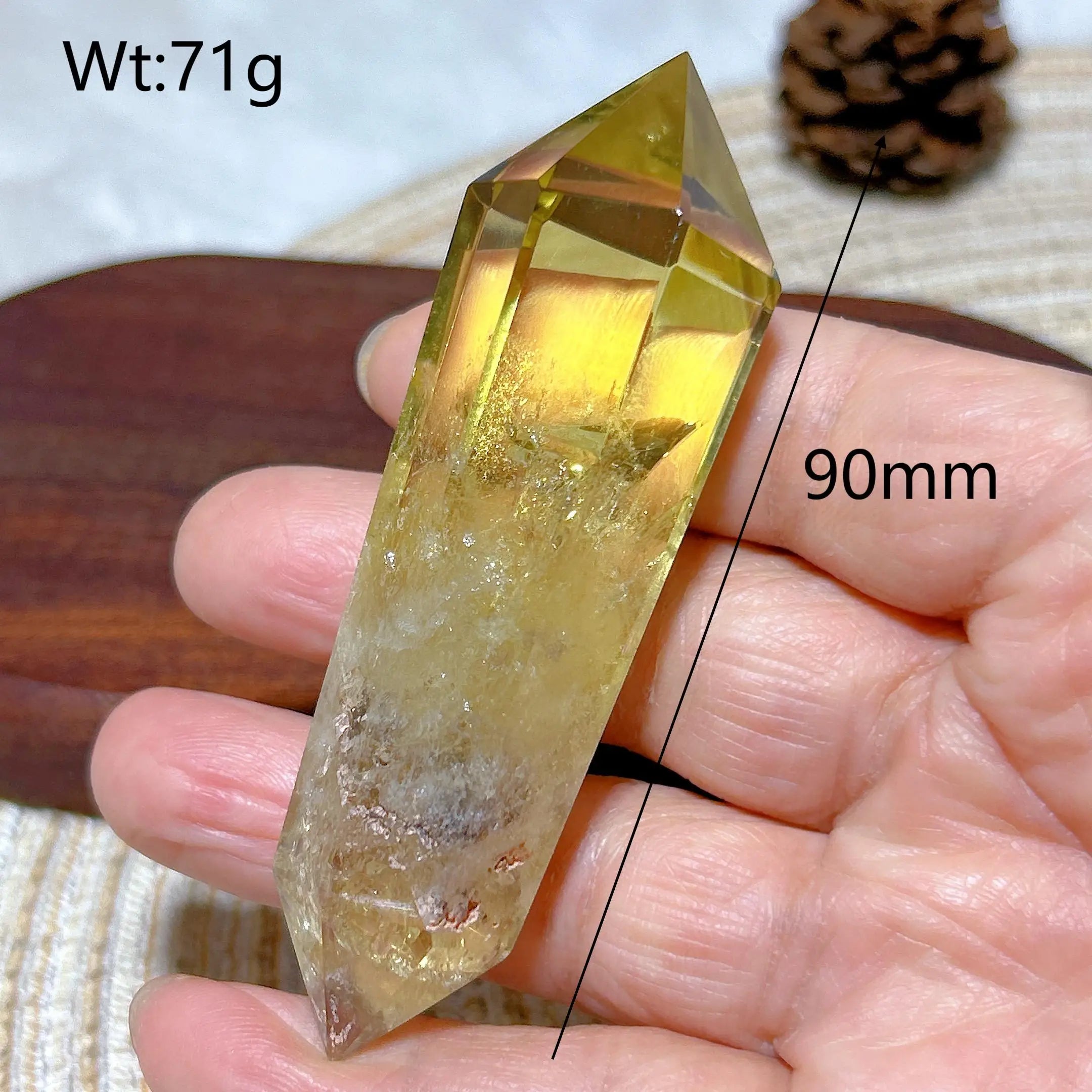 Smoky Citrine Double Tower Crystal