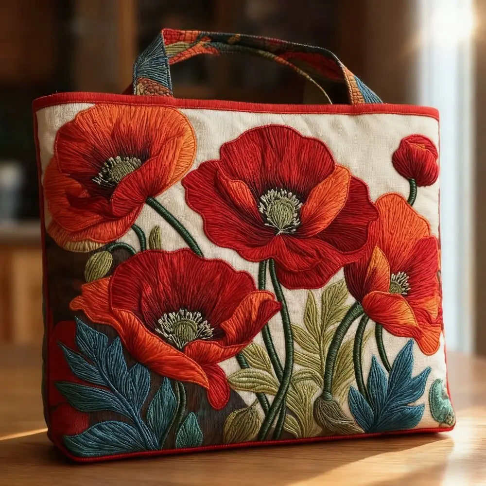 Cat & Floral Canvas Tote Bags | Reusable Shoulder Bags