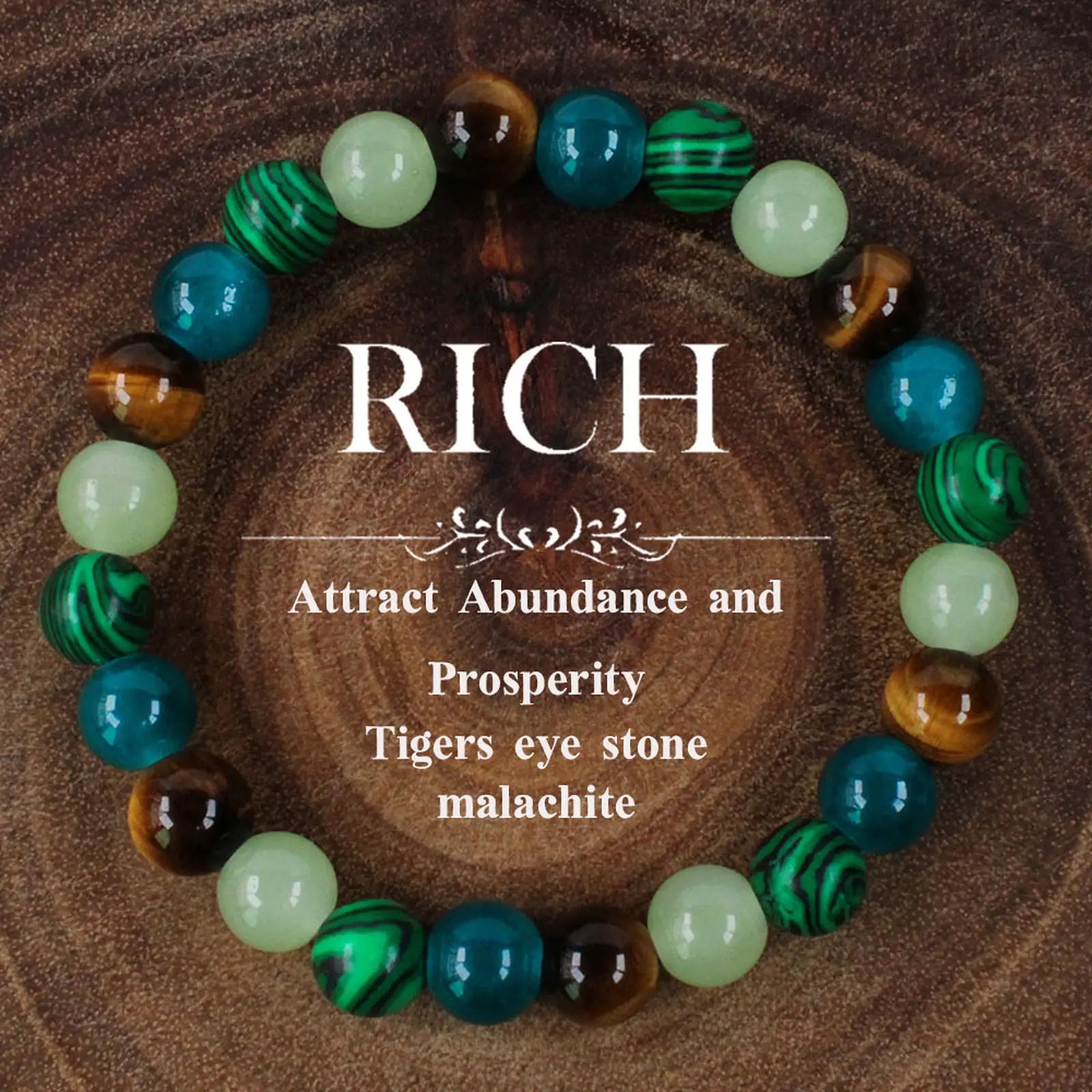 Natural Stone Bead Bracelet
