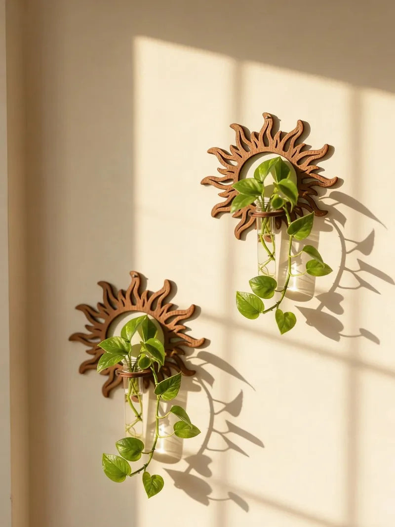 Wooden Wall Propagation Station | Sun, Jellyfish & Lantern