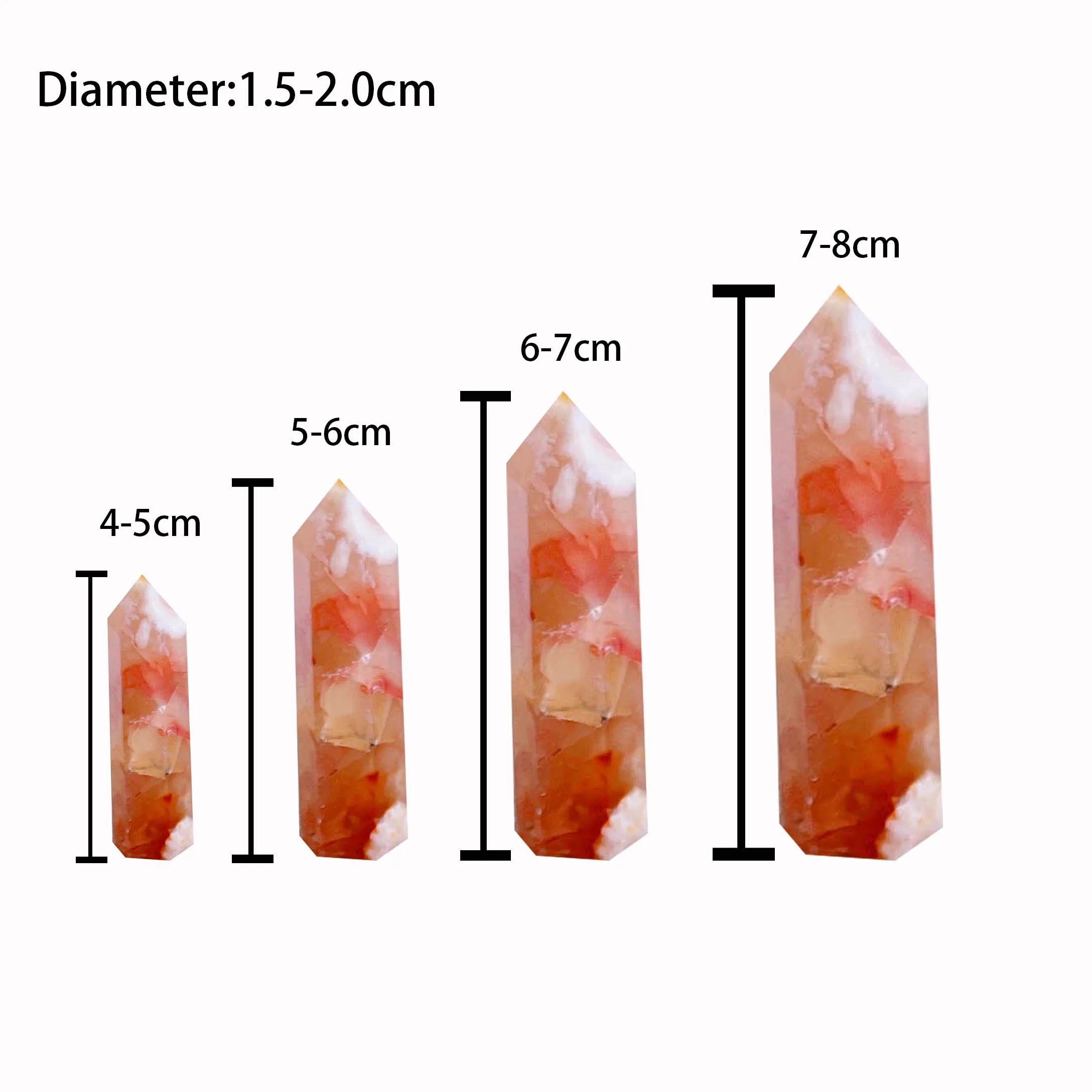 Sakura Agate Crystal Tower | Cherry Agate Point