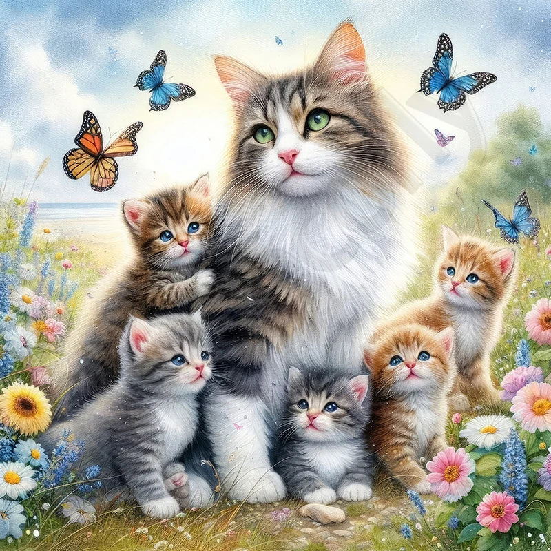 Scenic Diamond Painting Kit | Full-Drill Round Diamonds