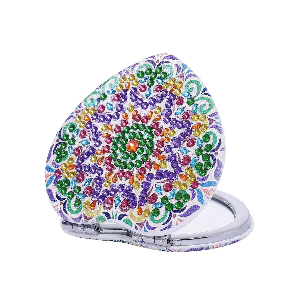 Mandala Diamond Art Mirror Kit | Floral PU Leather
