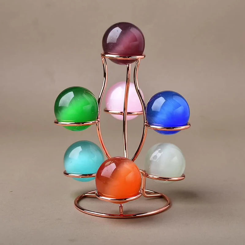 Crystal Ball Display Stand | Metal Sphere Holder in S & L