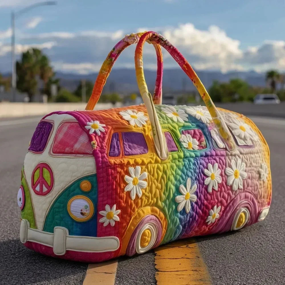 Quilted Travel Duffle Tote Bag | 30 Styles | Beach, Gym & Hiking