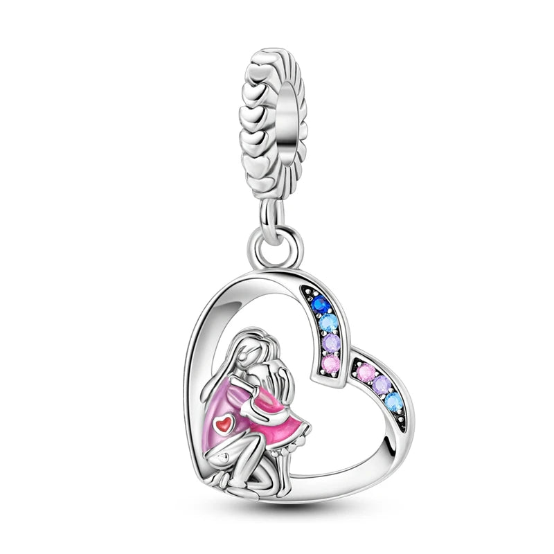 925 Sterling Silver Charm Pendant | Hearts, Bows, Butterflies & More