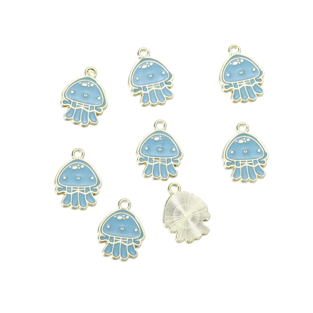 Mixed Colorful Enamel Charms – 10pcs DIY Bracelet & Necklace Pendants