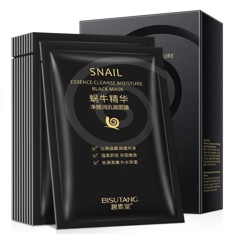 Snail & Hyaluronic Acid Face Sheet Mask – 10pcs | Korean Skincare
