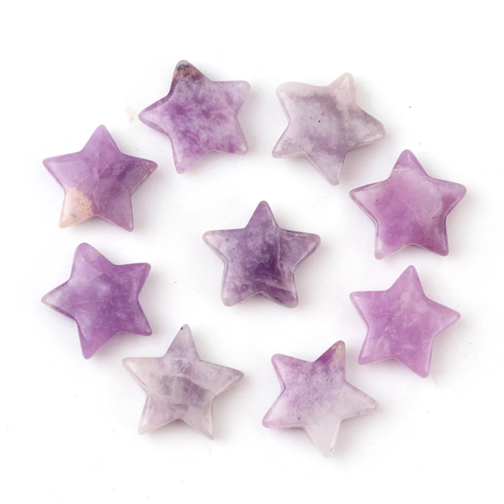 Crystal & Stone Star Set | 5-Piece Celestial Decor