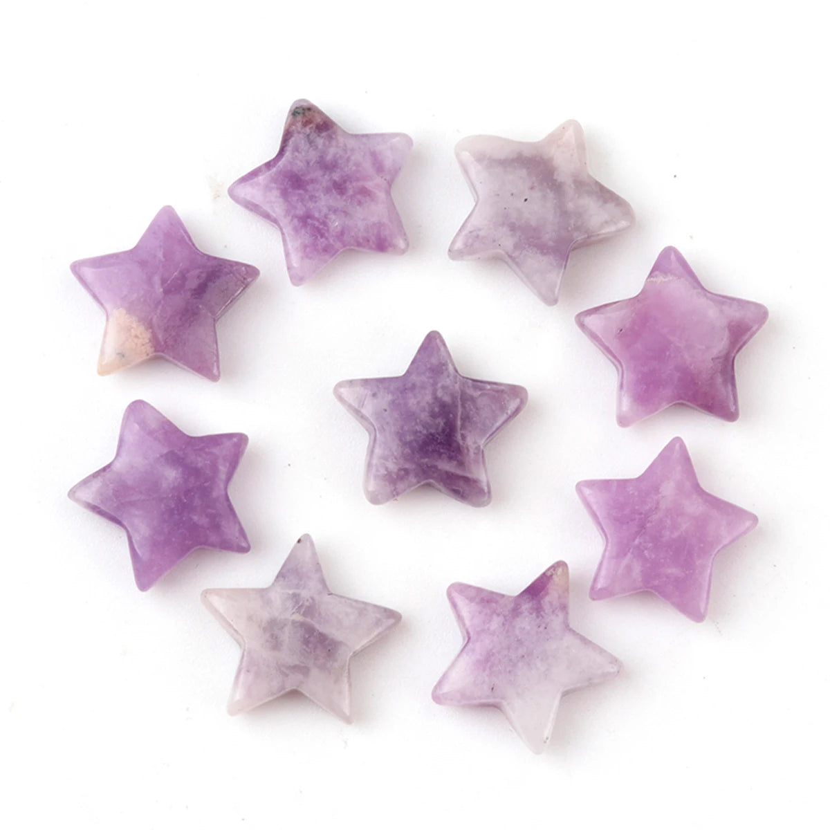 Crystal & Stone Star Set | 5-Piece Celestial Decor
