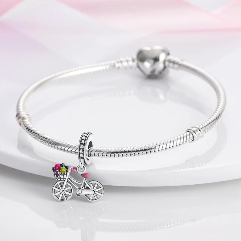 925 Sterling Silver Charm Pendant | Hearts, Bows, Butterflies & More