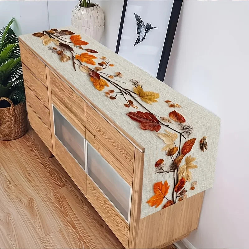 Autumn Leaves & Vines Table Runner