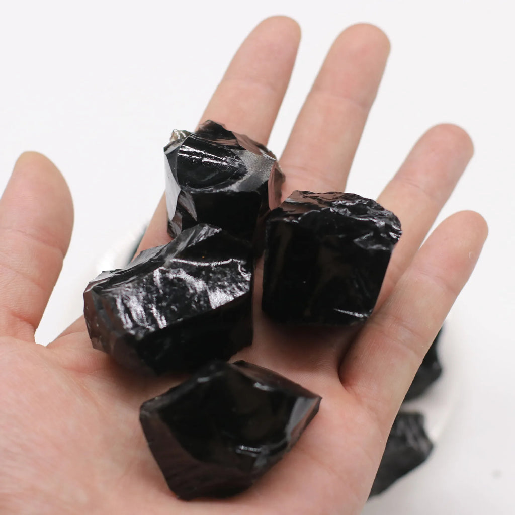 Raw Black Obsidian | Rough Stone Specimens