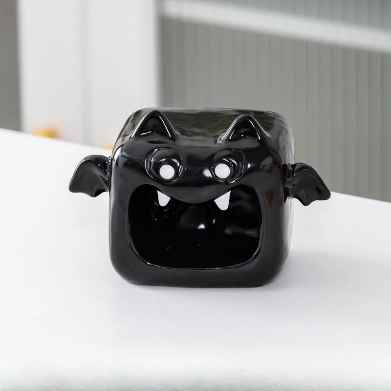 Halloween Ceramic Tealight Holder | Pumpkin, Witch & Monster Candle Holders