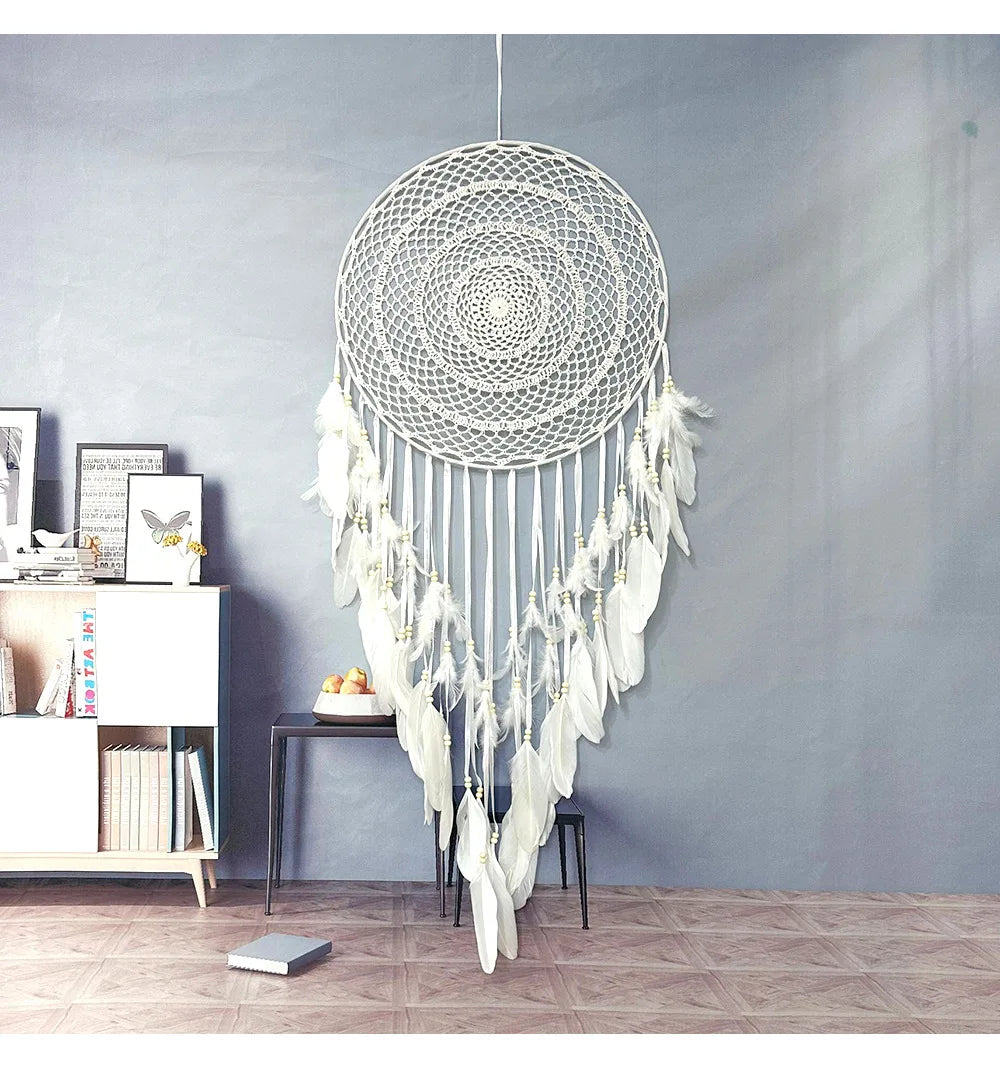 Feather & Reverie Large Boho Dreamcatcher