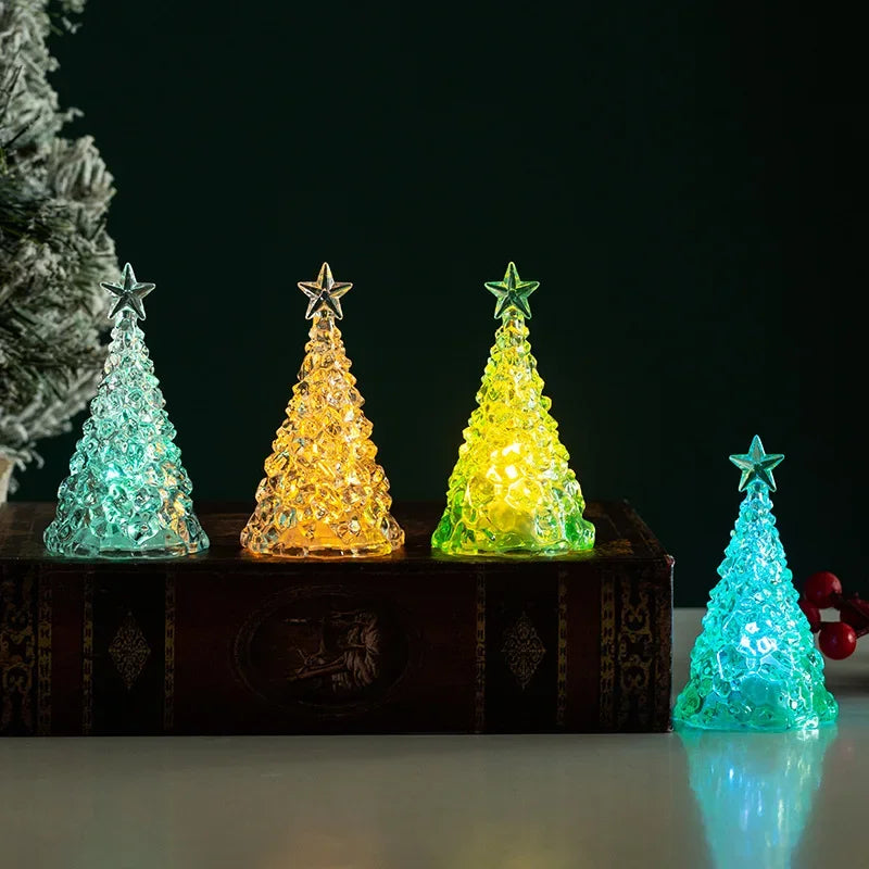 Mini LED Christmas Tree | Resin & Plastic Tabletop Decor