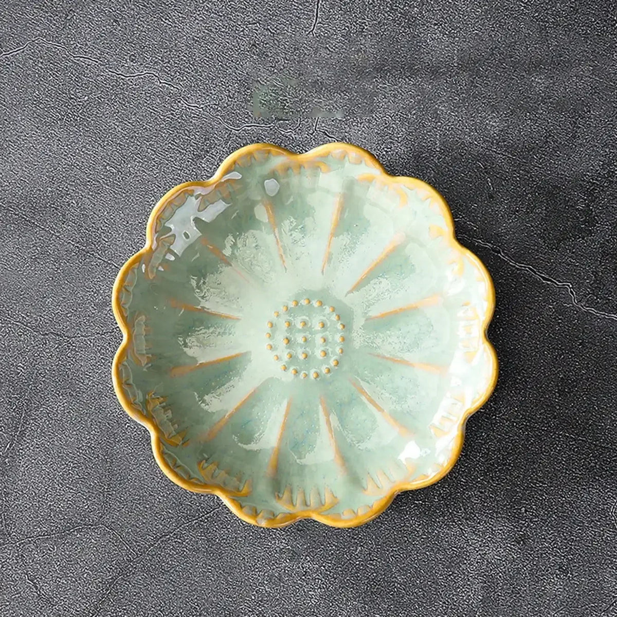 Lotus Leaf Ceramic Jewelry Bowl | Boho Organizer