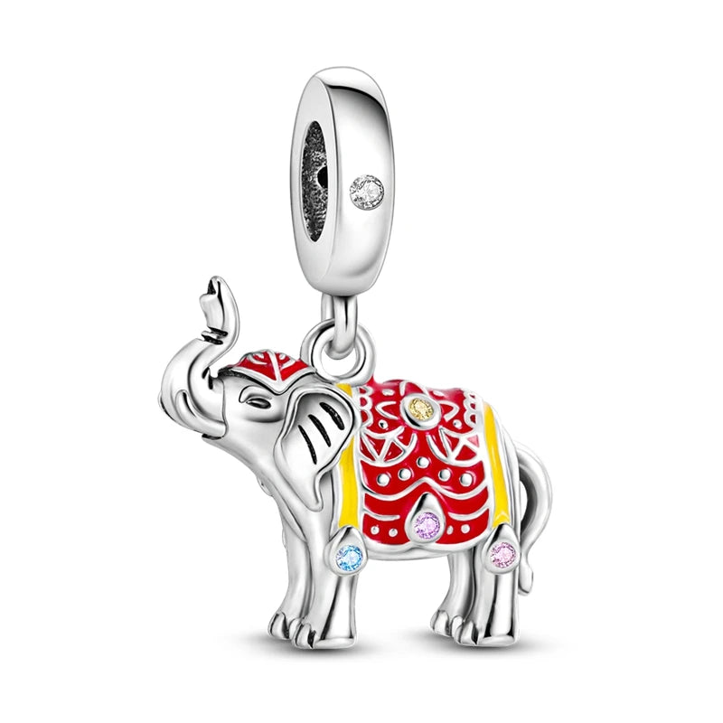 925 Sterling Silver Animal & Floral Charms for Bracelets – Cat, Sunflower & More