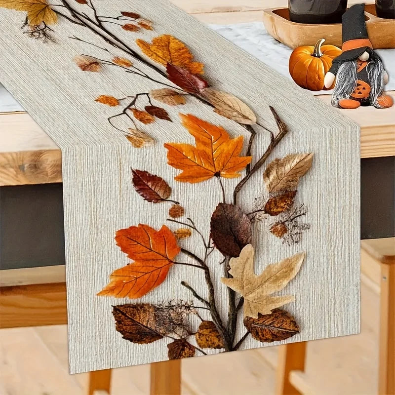 Autumn Leaves & Vines Table Runner