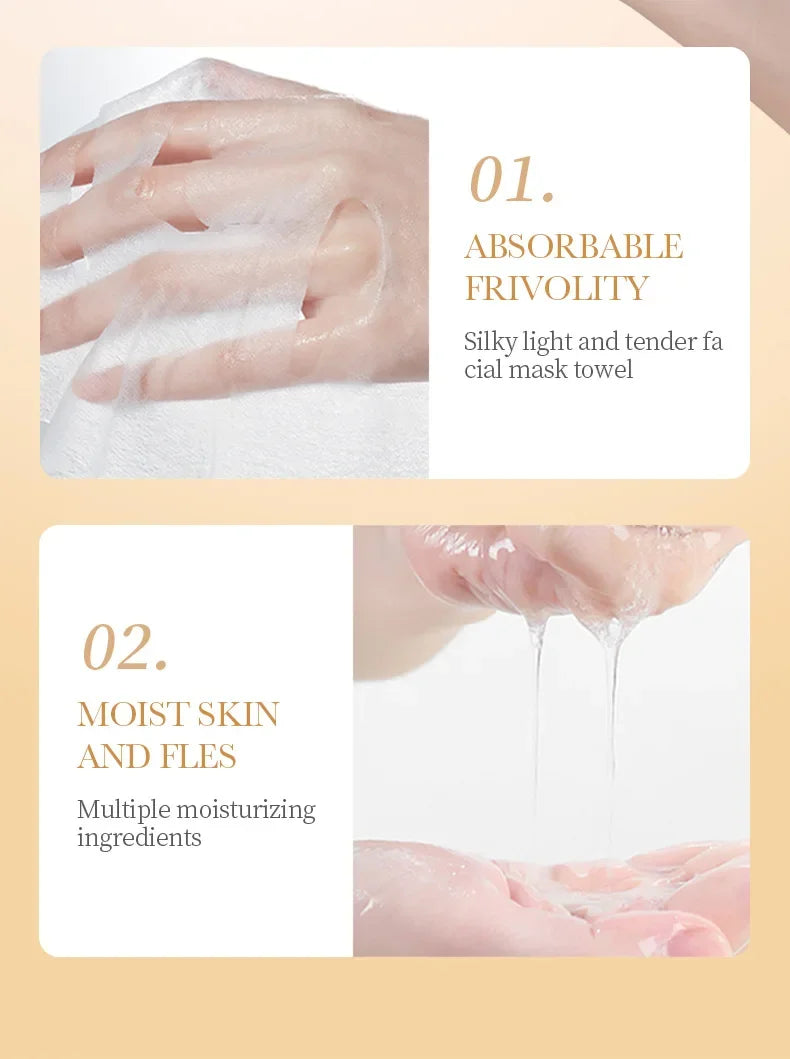 Collagen Anti-Wrinkle Face Sheet Mask – 10pcs | Moisturizing & Brightening
