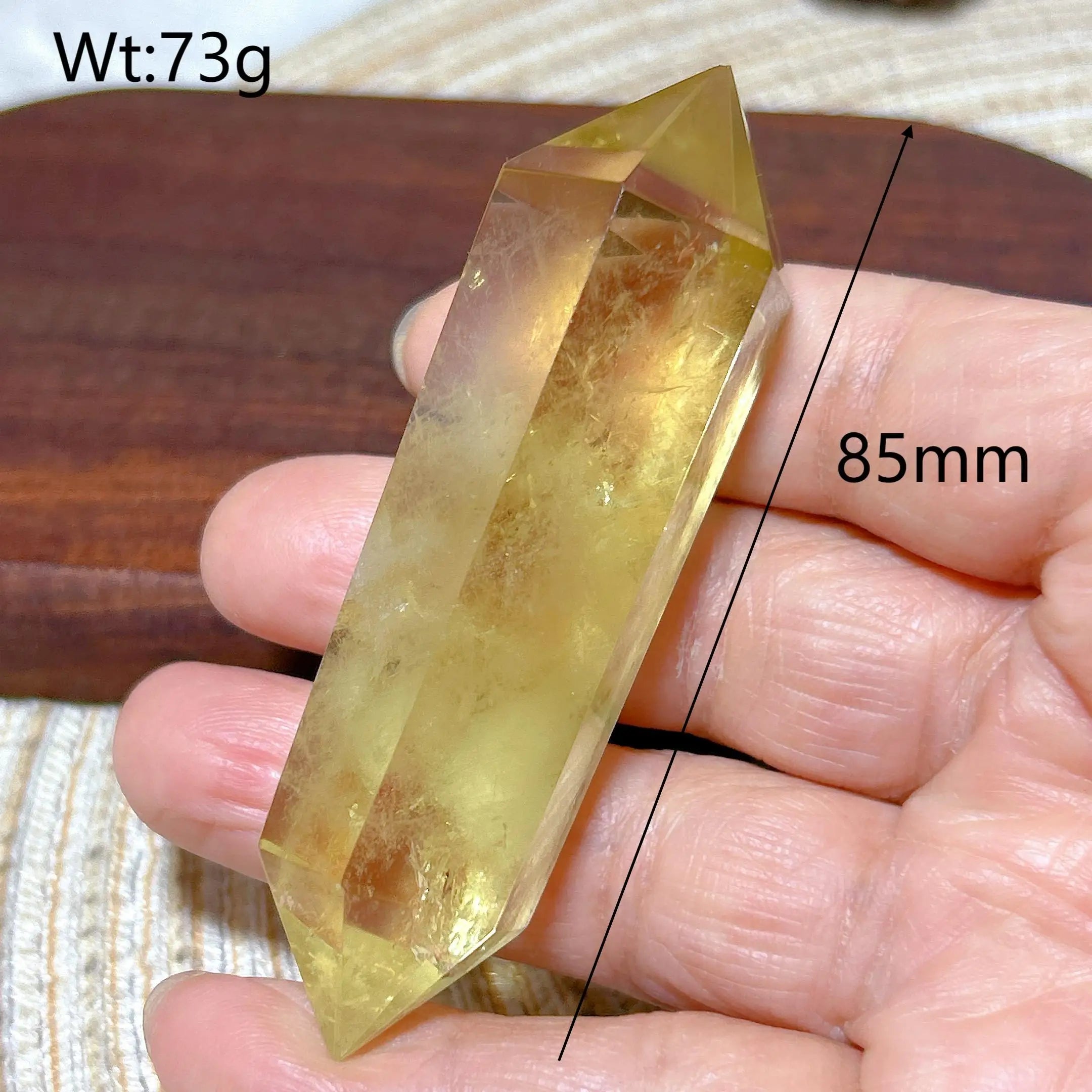 Smoky Citrine Double Tower Crystal
