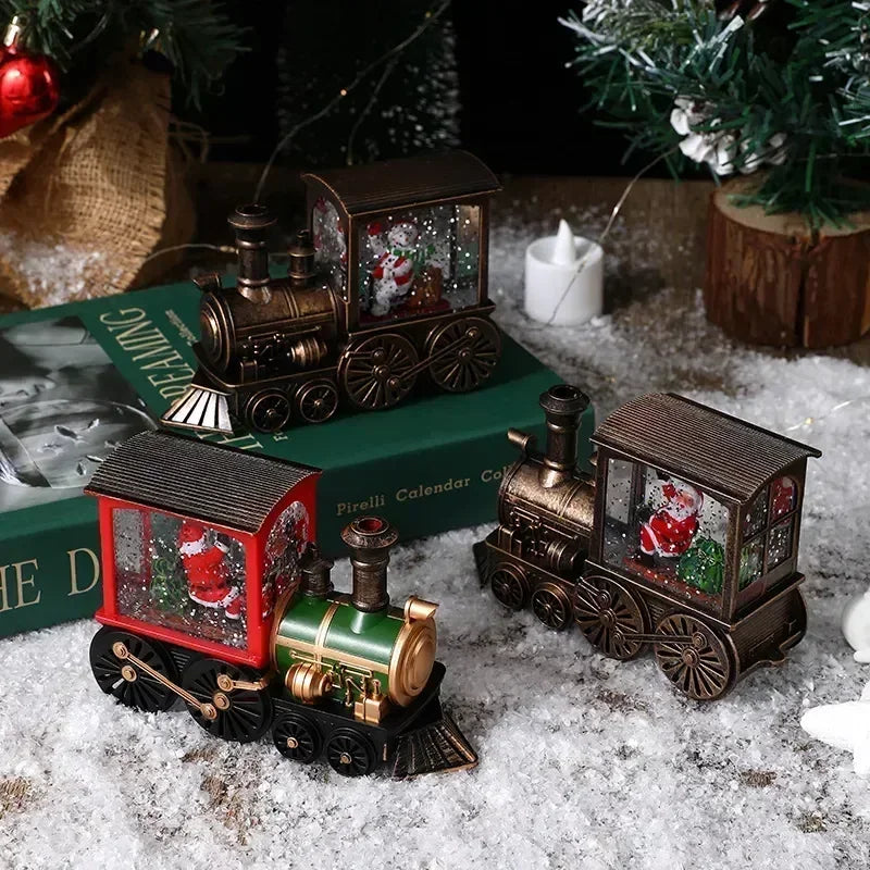 Light-Up Christmas Scene Decorations | Trains & Phone Booths