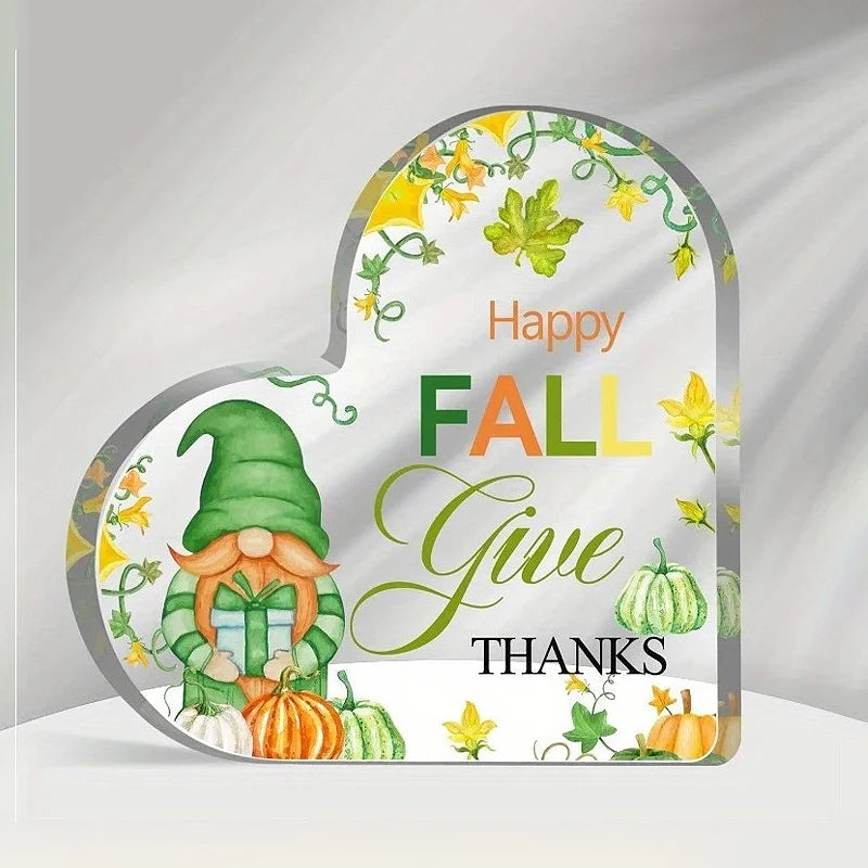 Christmas Heart Desktop Ornament with Stand