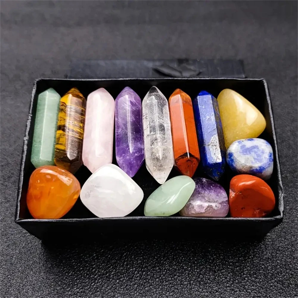14-Piece Chakra Healing Crystal Set
