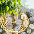 Natural Agate Geode Sphere | Earthy Crystal Ball for Healing & Décor