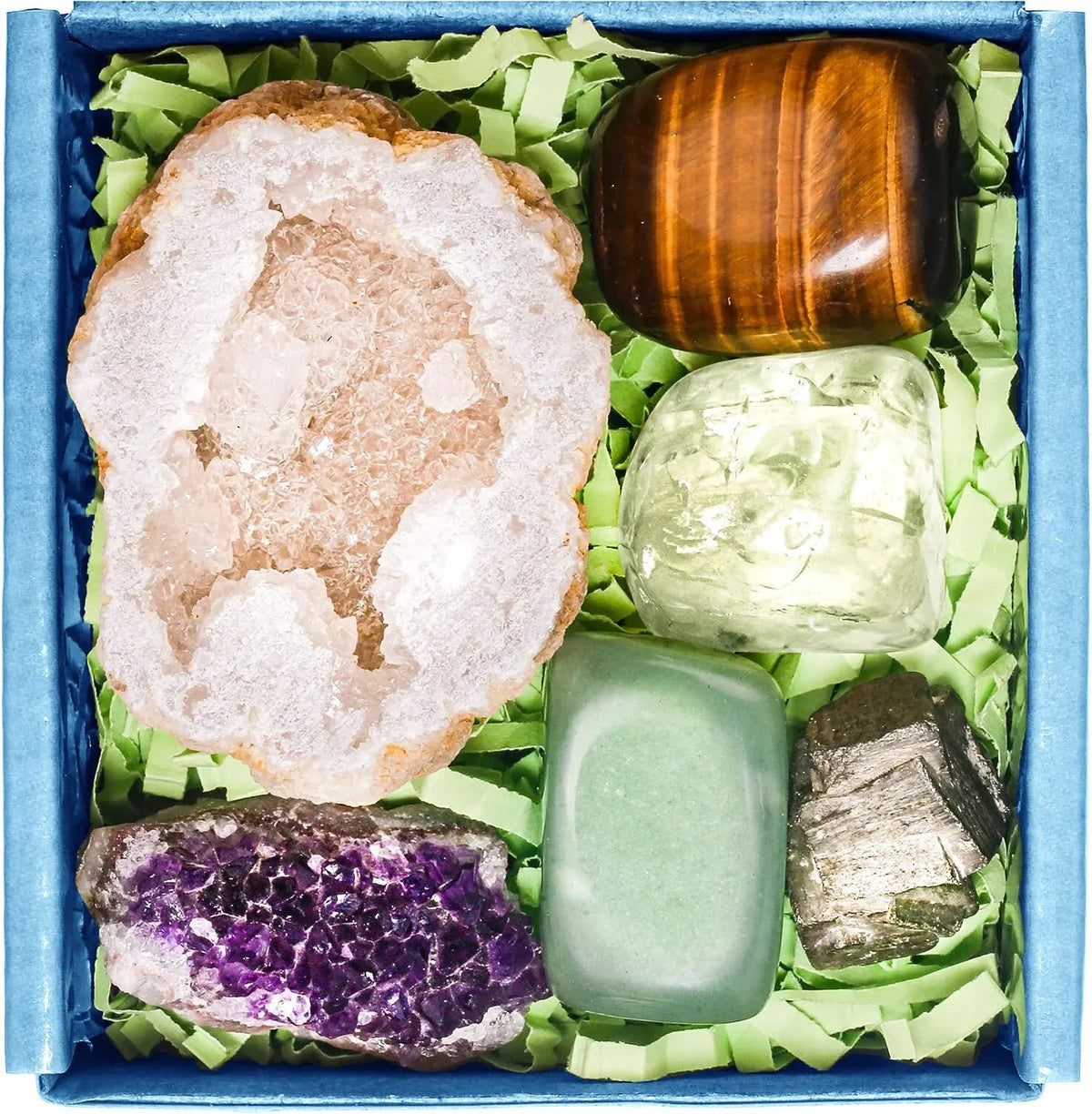 Crystal Healing Stone Gift Set | Abundance & Prosperity Gemstone Kit