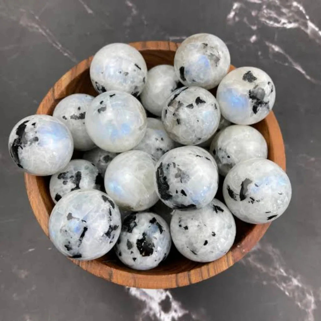 Natural Moonstone Crystal Sphere | Ethereal Glow · Intuition & Divine Feminine Energy