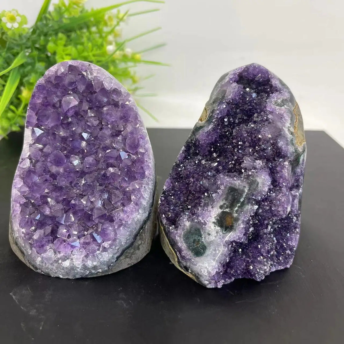Natural Amethyst Crystal Cluster Geode | Raw Quartz Chakra & Reiki Stone