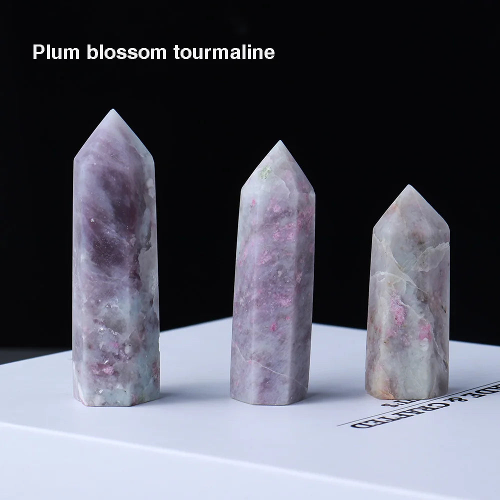 Natural Crystal Tower Wand — Choose Your Stone | Reiki Healing Point for Home Decor & Meditation