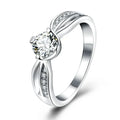 Silver Wish Sterling Silver Zircon Ring