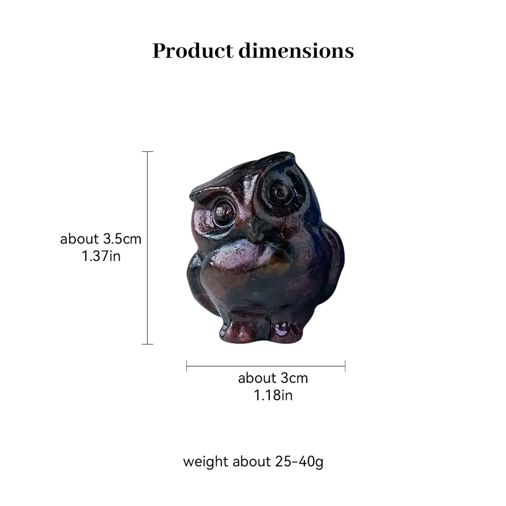Mini Owl Crystal Figurine | Woodland Wisdom Keepsake