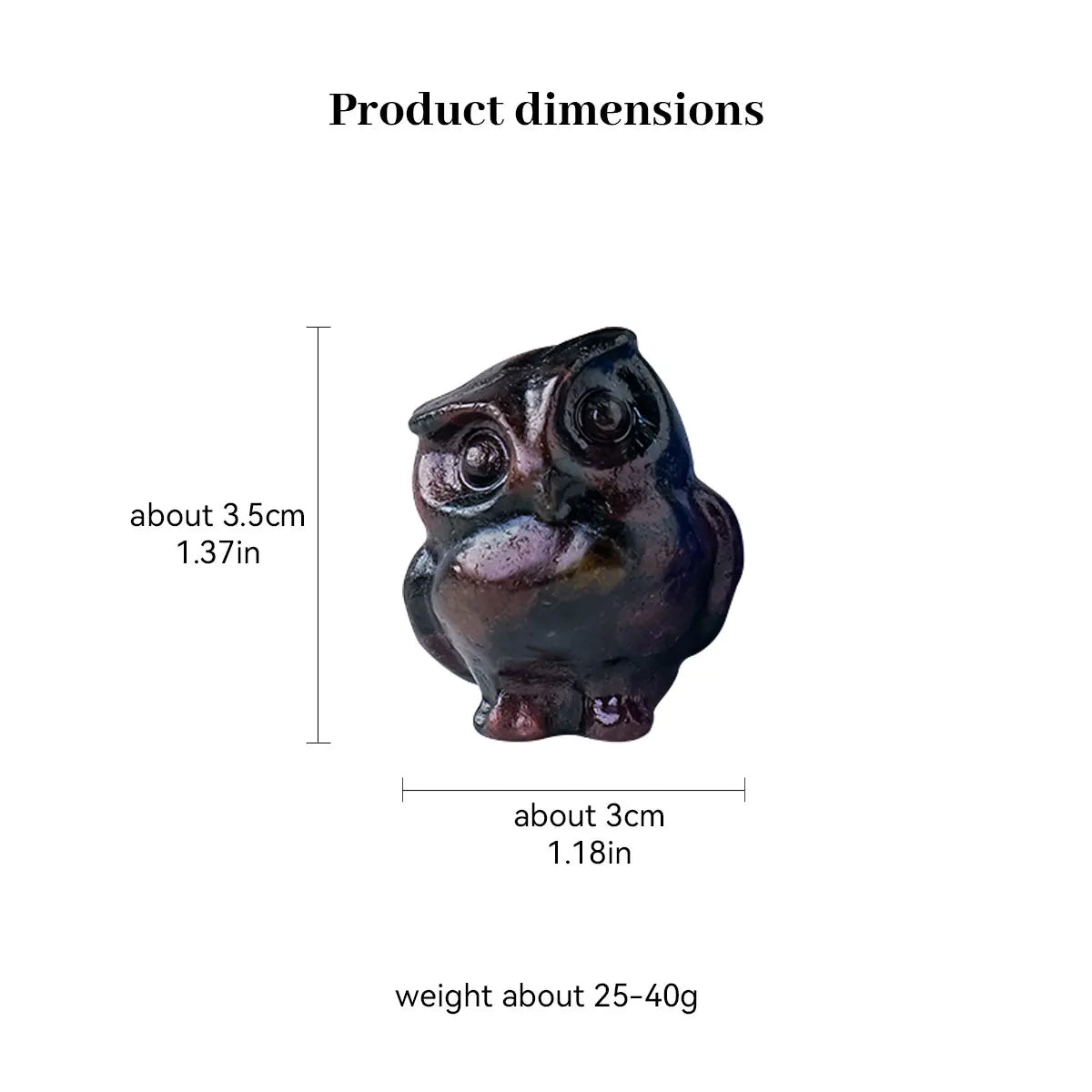 Mini Owl Crystal Figurine | Woodland Wisdom Keepsake