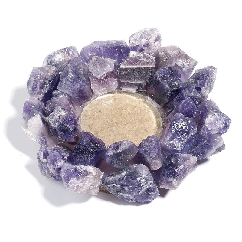 Handmade Crystal Candle Holder for Reiki Healing