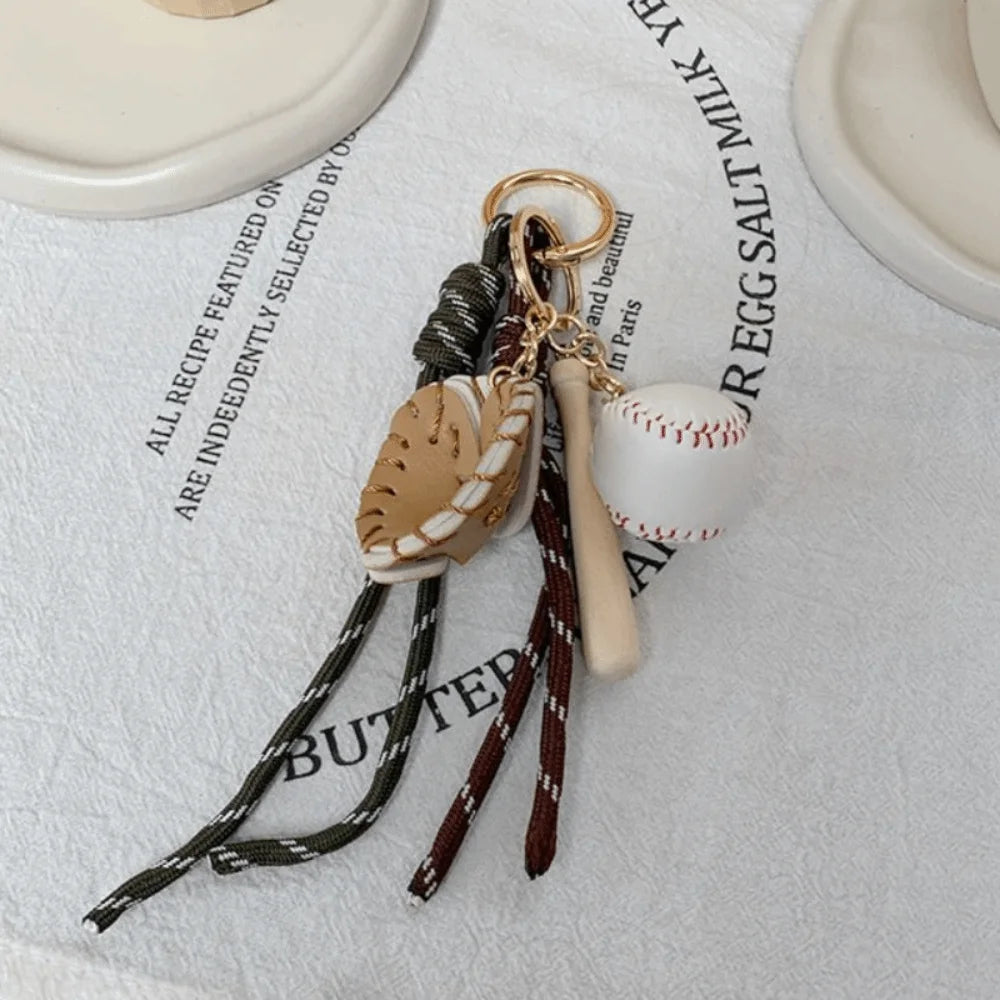 Baseball Braid Rope Bag Charm – Miu Style Woven Nylon Pendant