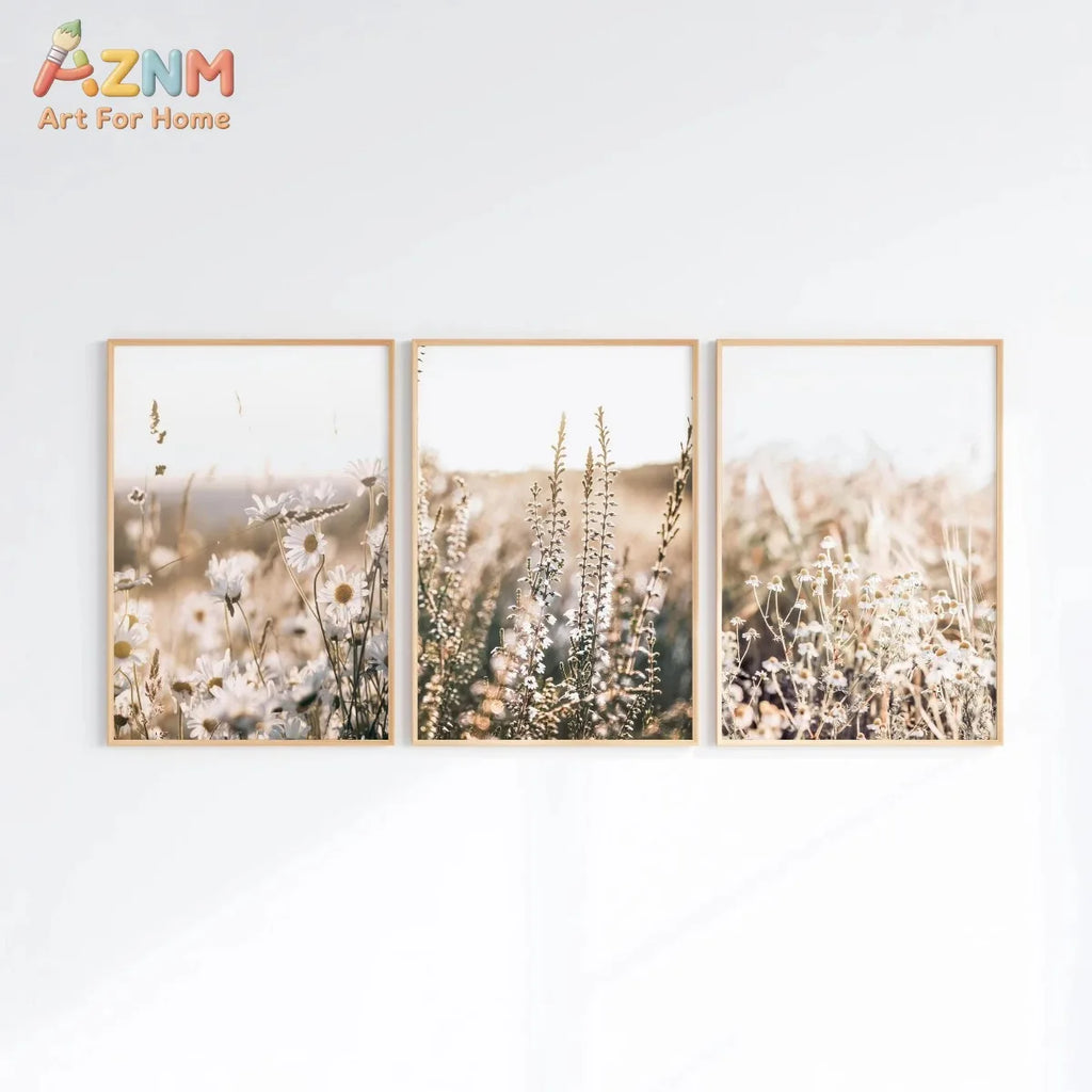 Muted Wildflower Photography Print | Neutral Botanical Wall Art