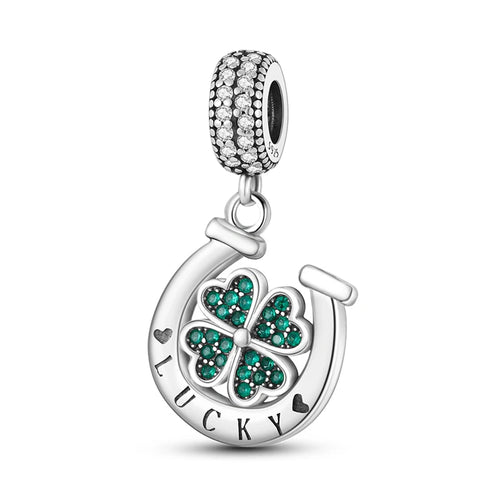 925 Sterling Silver Floral Charm Bead | Roses, Flowers & Lucky Clover for Bracelets & Necklaces