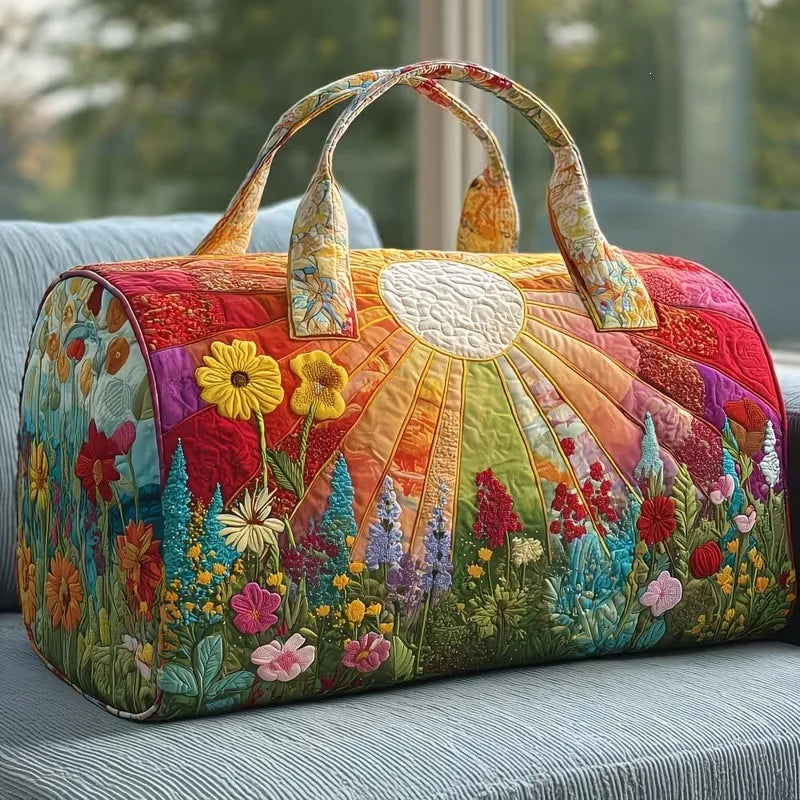 Quilted Travel Duffle Tote Bag | 30 Styles | Beach, Gym & Hiking