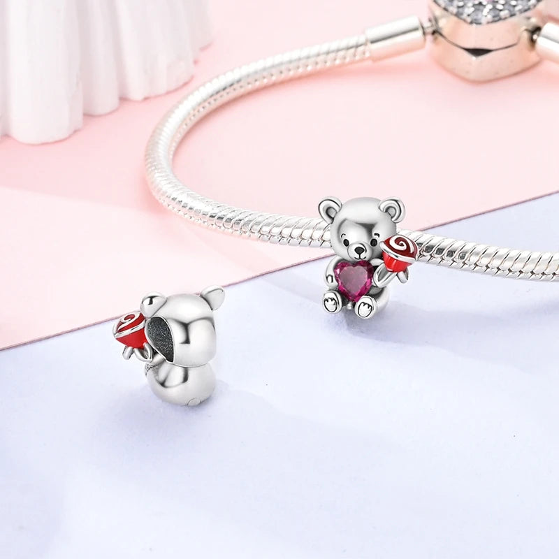 925 Sterling Silver Charm Pendant | Hearts, Bows, Butterflies & More