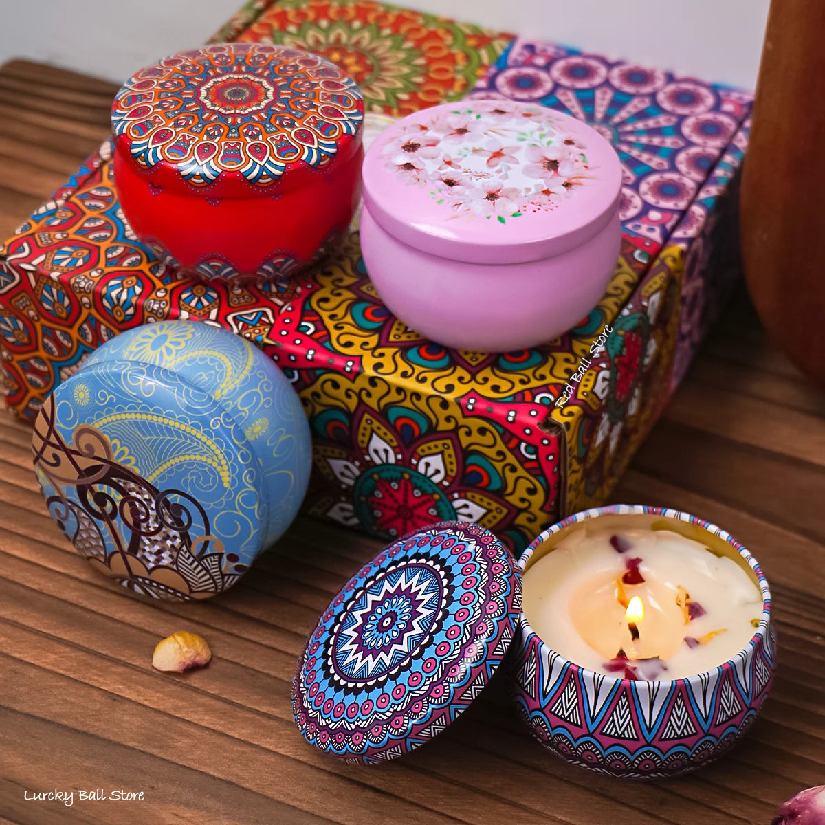Scented Candle Gift Set — 4 Candles
