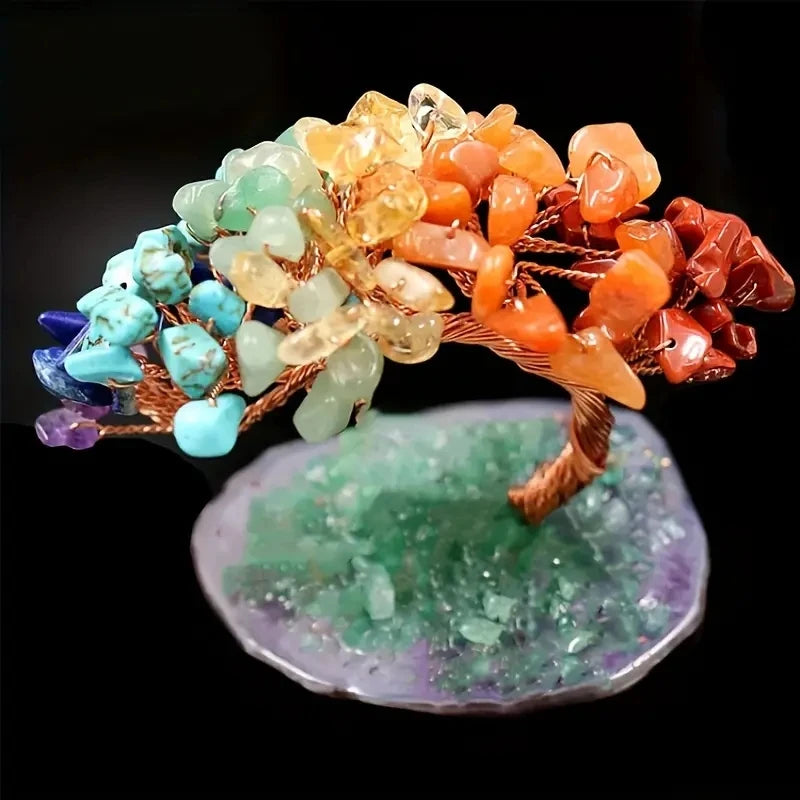 Natural Crystal Seven Chakra Fortune Tree
