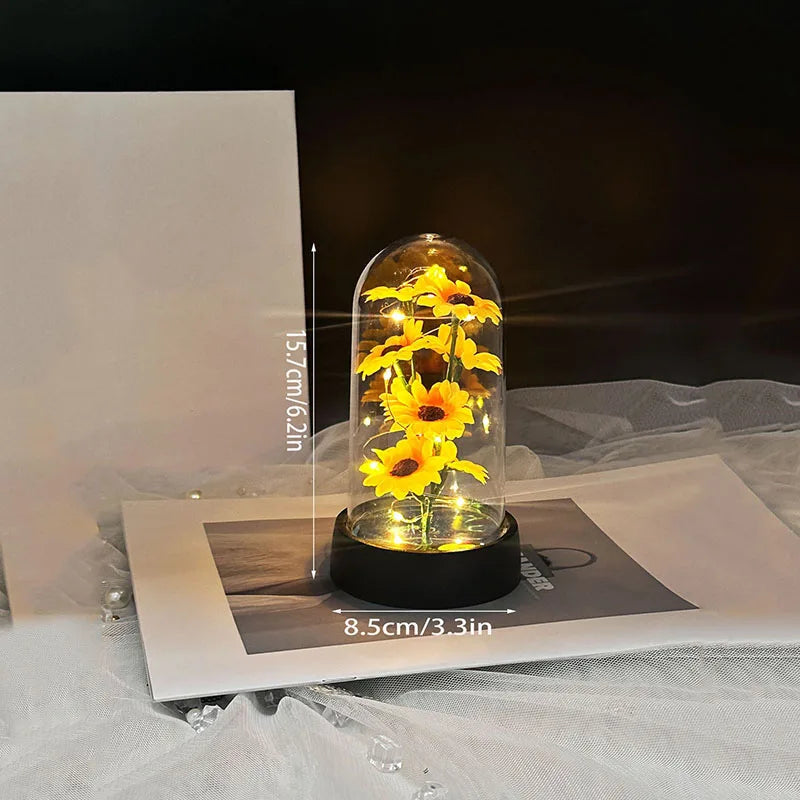Golden Sunflower Eternal Flower Gift