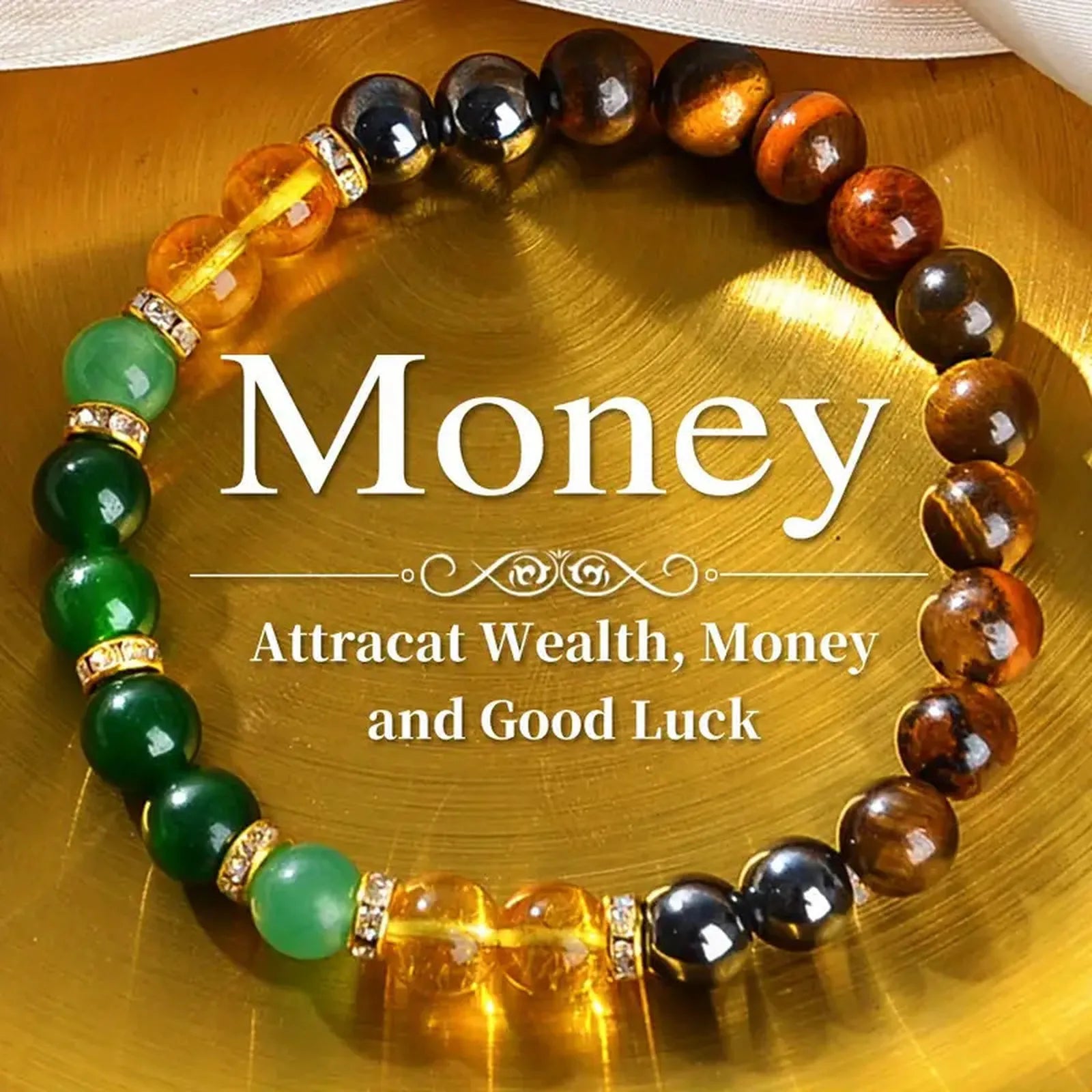 Natural Stone Bead Bracelet