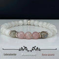 Moonstone, Labradorite & Rose Quartz Bracelet | Calm, Protection & New Beginnings